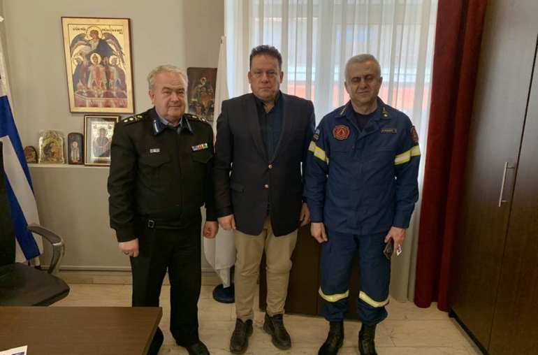Είχα την χαρά και τιμή να συναντηθώ σήμερα στη Διοίκηση Πυροσβεστικής της περιφέρειας Κεντρικής Μακεδονίας