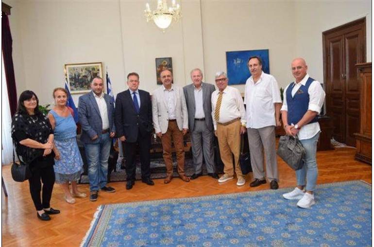 Συνάντηση της Ομοσπονδίας επιχειρηματιών Π.Ε .Θεσσαλονικής με τον Υφυπουργό Μακεδονίας Θράκης Θεόδωρο Καραόγλου